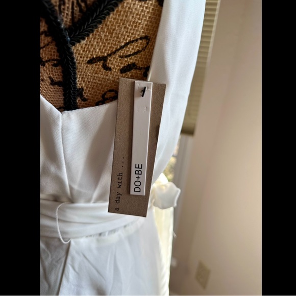 DO+BE White Tie Waist Blouse - Picture 7 of 9